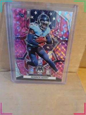 Derrick Henry 2022 Panini Mosaic - National Pride Camo Pink Mosaic Prizm #261