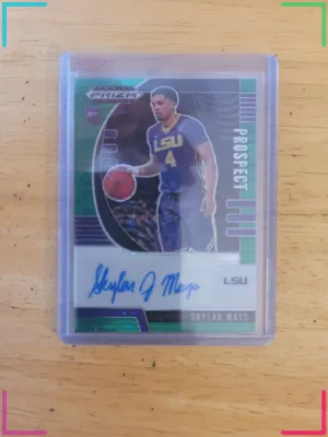 Skylar Mays 2020-21 Panini Prizm Draft Picks Green Prospect Auto Rookie Card /25