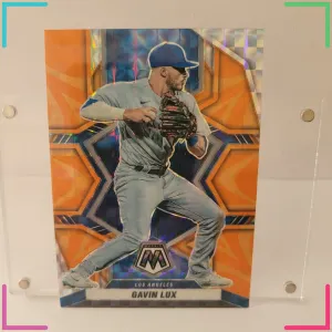 2022 Panini Mosaic - Gavin Lux #190 Reactive Orange Mosaic Prizm