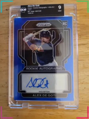 Alex De Goti 2022 Panini Prizm - Rookie Autographs #RA-AG Blue Prizm 37/149...