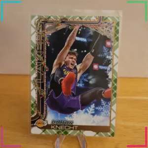 2025-26 Topps Holiday - Dalton Knecht #H122 Green Plaid