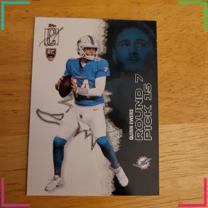 Topps Quinn Ewers Miami Dolphins Rookie Round Pick 15 Football Card #15