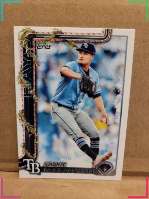 Shane McCanahan 2025 Topps Holiday #H28 Tampa Bay Rays