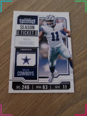 2023 Panini Contenders Football Season Ticket Micah Parsons #29 Base Set