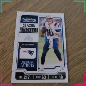 Mac Jones 2023 Panini Contenders #69 Season Ticket New England Patriots