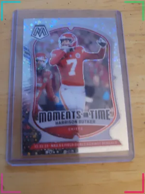 2024 Mosaic Harrison Butker Moments in Time No Huddle Silver #17 Chiefs