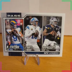 2026 Topps - League Leaders Dak Prescott, Matthew Stafford, Jared Goff #281
