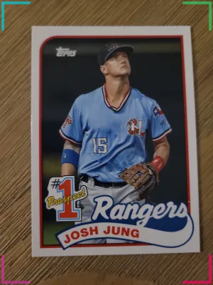 2020 Topps Update JOSH JUNG #1 Prospect Insert Rangers #P-8