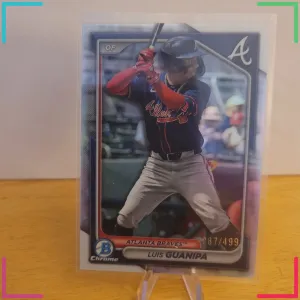 2024 Bowman Chrome #BCP-233 Luis Guanipa Refractor Parallel /499. Atlanta braves