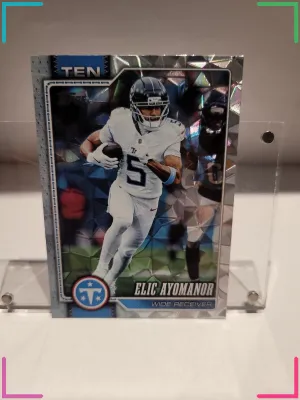 Elic Ayomanor 2026 Topps Flagship Silver Diamante #194 Tennessee Titans