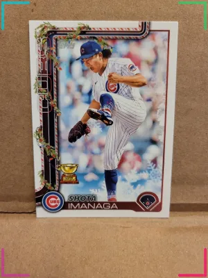 2025 Topps Holiday Bassebal H123 SHOTA IMANAGA