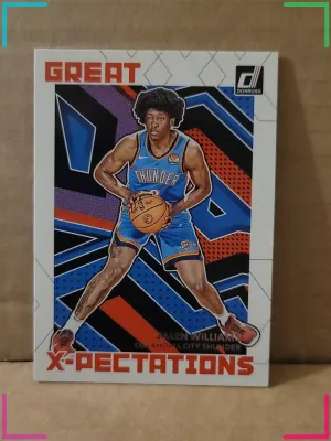JALEN WILLIAMS 2022-23 Panini Donruss Great X-Pectations Rookie THUNDER RC # 12