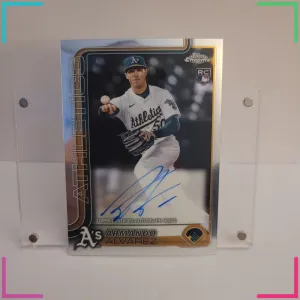 2025 Topps Chrome - Rookie Autographs Armando Alvarez #RA-AAL (AU, RC)