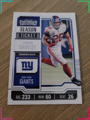 Panini 2023 Contenders Football - Season Ticket Saquon Barkley #77 Giants