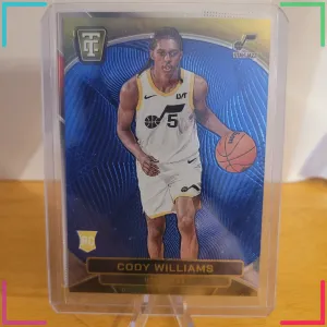 2024-25 Panini Totally Certified - Rookies Cody Williams #168 Blue Mirror...