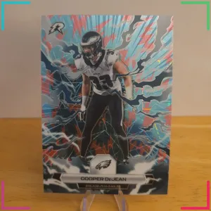 2025 Topps Resurgence Cooper DeJean RC Sky Blue & Pink Shock #82 Eagles NFL