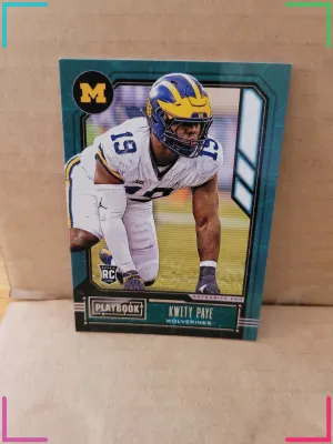 Kwity Paye 2021 Chronicles Draft Picks Playbook Rookie RC Colts Michigan #330
