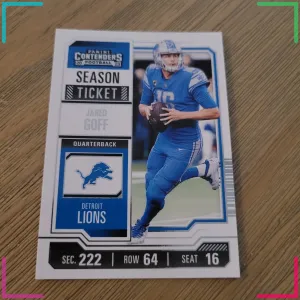 2023 Panini Contenders Jared Goff Game Ticket Detroit Lions #35