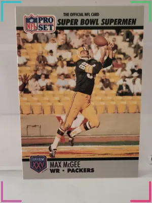 1990 Pro Set Super Bowl XXV Silver Anniversary - Max McGee #47