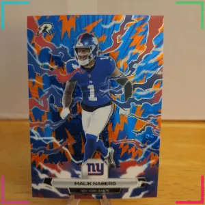 MALIK NABERS 2025 Topps Resurgence #73 Blue & Orange Spark New York Giants