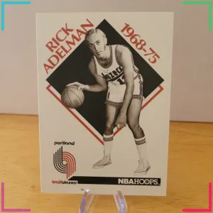 Rick Adelman 1990-91 NBA Hoops Base Set #353 Portland Trail Blazers Card