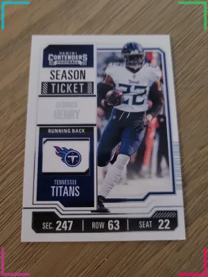 2023 Panini Contenders Football Derrick Henry Season Ticket No 96 Tennessee Tita
