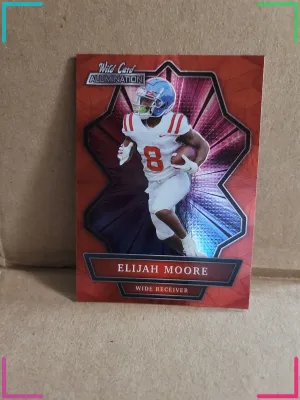 2021 Wild Card Alumination - Elijah Moore #ABC-38 Red (RC)
