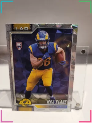Topps 2026 Max Klare Los Angeles Rams Rookie Hologram RC #340