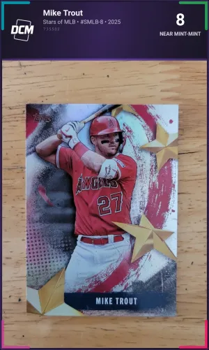 Mike Trout - Stars of MLB - #SMLB-8 - 2025 - DCM 8 - Near Mint-Mint