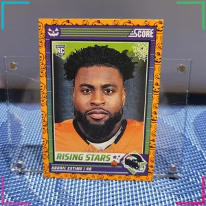 2024 Panini Score-A-Treat - Rising Stars Audric Estime #2 Orange Pumpkins (RC)