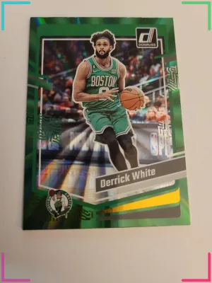 2023-24 Panini Donruss - Holo Green Laser #3 Derrick White Color Match Celtics