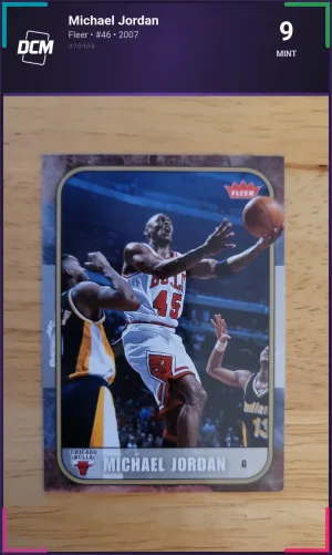 Michael Jordan - Fleer - #46 - 2007 - DCM 9 - Mint