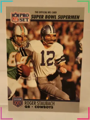 1990 Pro Set Super Bowl XXV Silver Anniversary - Roger Staubach #37