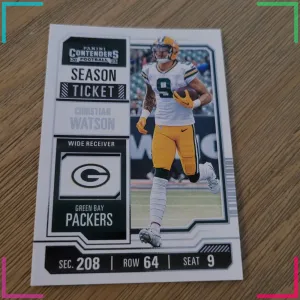2023 Panini Contenders # 37 Christian Watson Green Bay Packers Football Card
