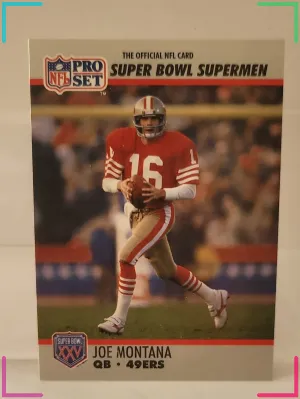 1990 Pro Set Super Bowl XXV Silver Anniversary - Joe Montana #33