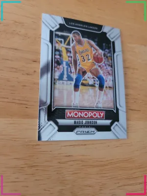 Magic Johnson 2024-25 Panini Prizm Monopoly LEG4 Spartans Los Angeles Lakers HOF