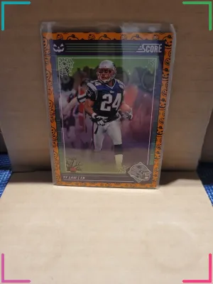 Ty Law 2024 Score-A-Treat #197 New England Patriots Orange Pumpkins