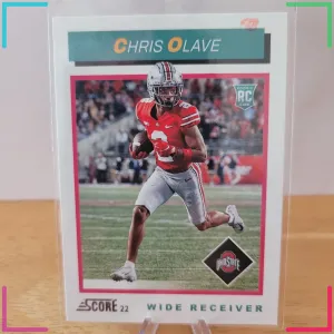 Chris Olave 2022 Score Football - 1992 Throwback Rookie #TB10 - Ohio State