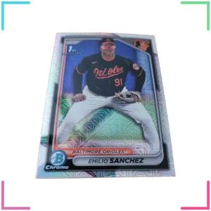 EMILIO SANCHEZ 2024 BOWMAN CHROME CARD BCP-241 ORIOLES (MOJO PROSPECT REFRACTOR)