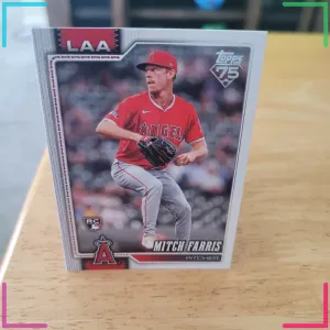 2026 Topps Series 2 #609 Mitch Farris (RC) Los Angeles Angels 😇