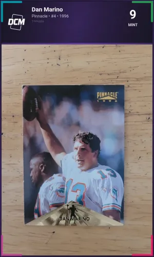 Dan Marino - Pinnacle - #4 - 1996 - DCM 9 - Mint