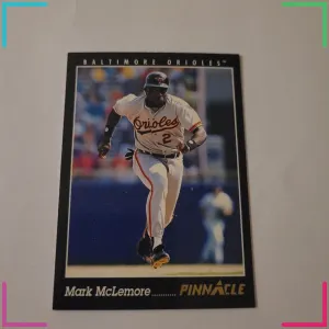 1993 Pinnacle #184 Mark McLemore Baltimore Orioles