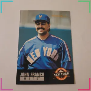1993 Pinnacle #310 John Franco, New York Mets Hometown Heroes.