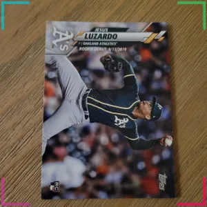2020 Topps Update Series - Rookie Debut Jesus Luzardo #U-94 Pitching, Horizontal