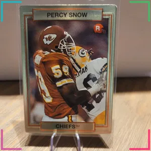Percy Snow 1990 Action Packed Rookie Update #26 Kansas City Chiefs