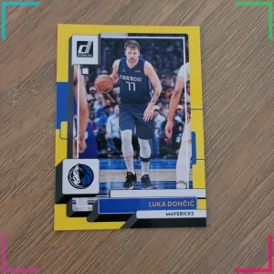 2022-23 Panini Donruss Basketball #143 Yellow Flood Luka Doncic Dallas Mavericks
