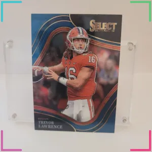2022 Panini Select Draft Picks - Field Level Trevor Lawrence #136 Blue