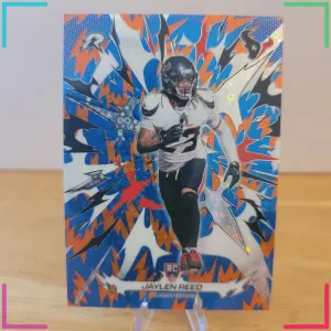 2025 Topps Resurgence Football Blue & Orange Spark Jaylen Reed #137 Texans RC