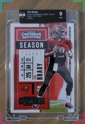 Tom Brady 2020 Panini Contenders - Season Ticket #12 DCM 9