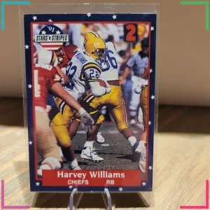 Harvey Williams 1991 Fleer Stars 'n Stripes #138 Kansas City Chiefs